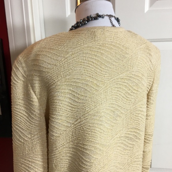 ESCADA Gold Cardigan Sweater! Exceptional Luxury! Size Small Metallic Long - Picture 4 of 8